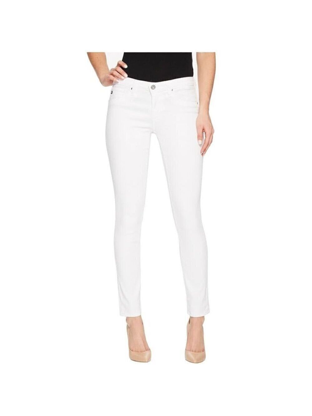 Adriano Goldschmied White The Legging Super Skinny Ankle Sz 25R